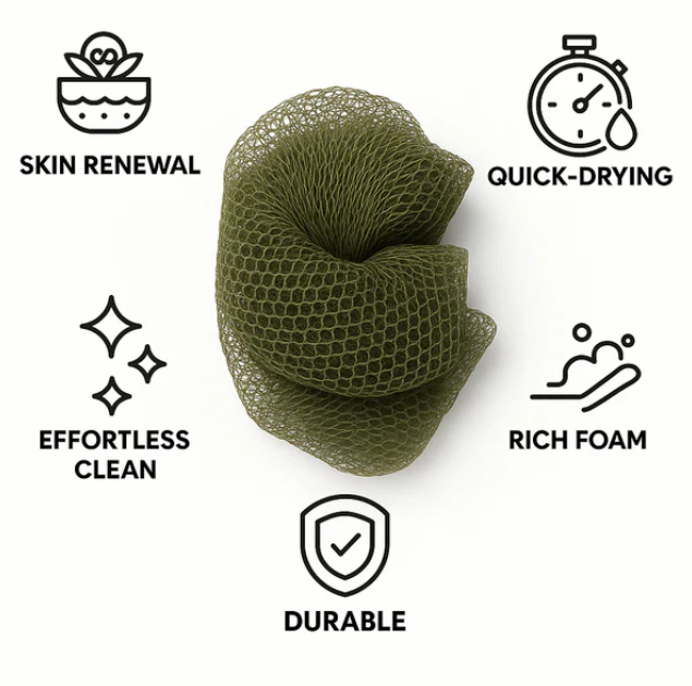 African Exfoliating Net Sponge